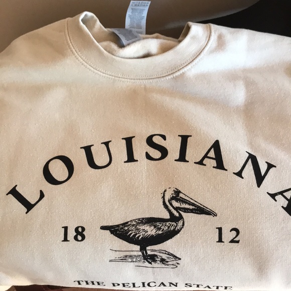 NEW Louisiana The Pelican State Crewneck - Picture 2 of 3